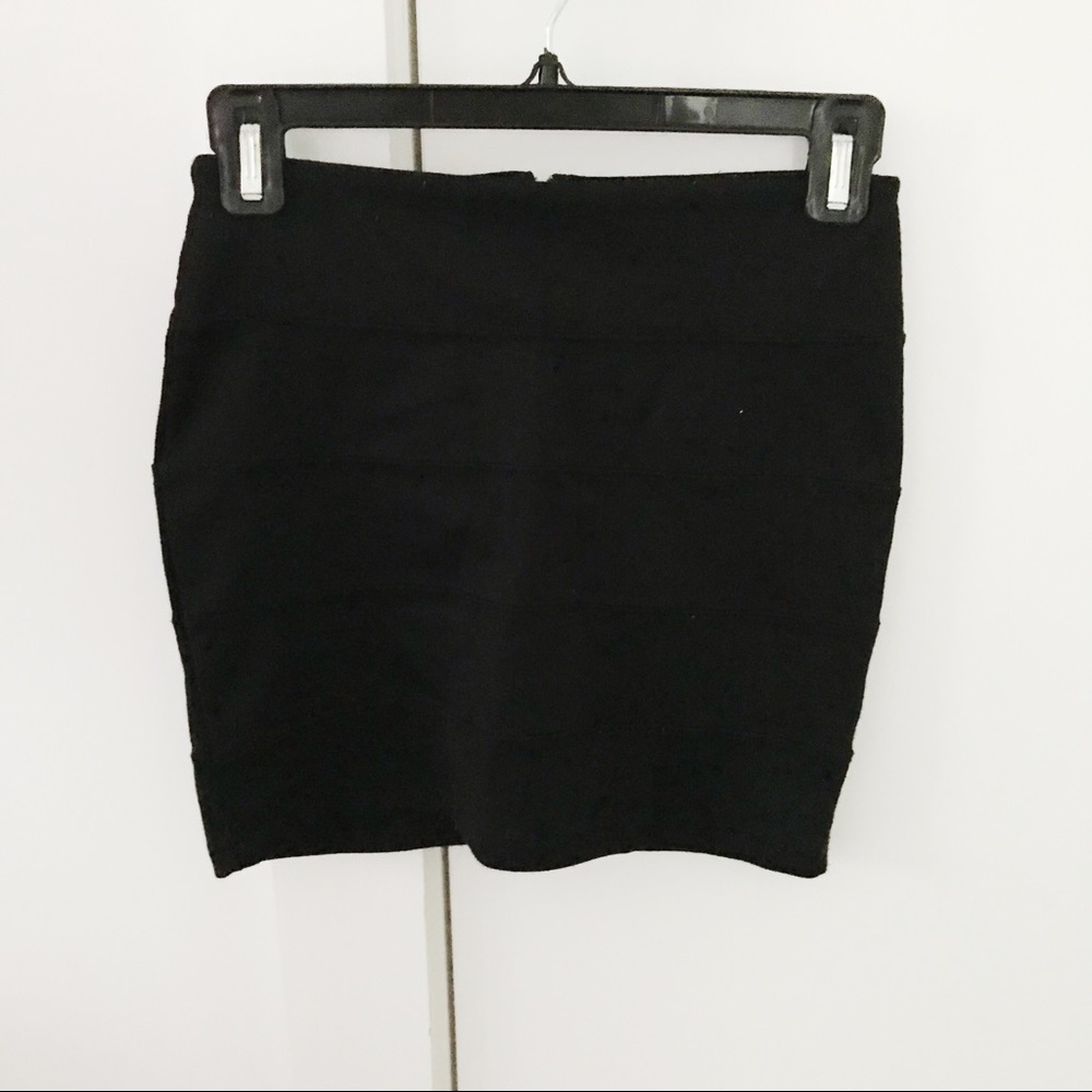 PacSun Black Banded Bodycon Skirt